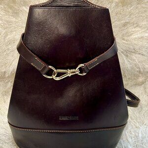 Dooney and Bourke Florentine A-Line Shaped Backpack (Brown)